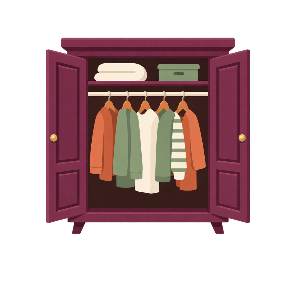 Wardrobe open